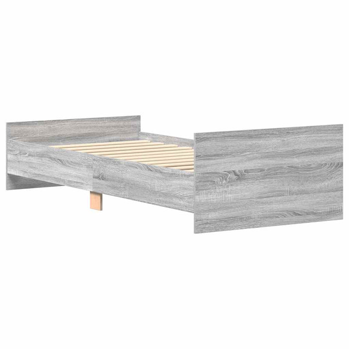 Cadru de pat, gri sonoma, 90x190 cm, lemn prelucrat - WALTI WALTI
