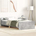 Cadru de pat mic single, gri beton, 75x190 cm, lemn prelucrat - WALTI WALTI