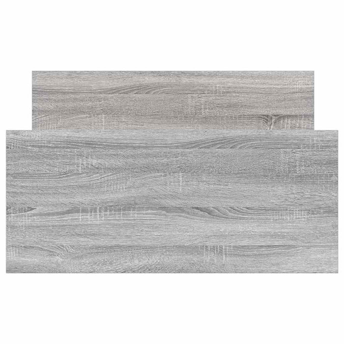 Cadru de pat mic single sonoma gri 75x190 cm lemn prelucrat - WALTI WALTI