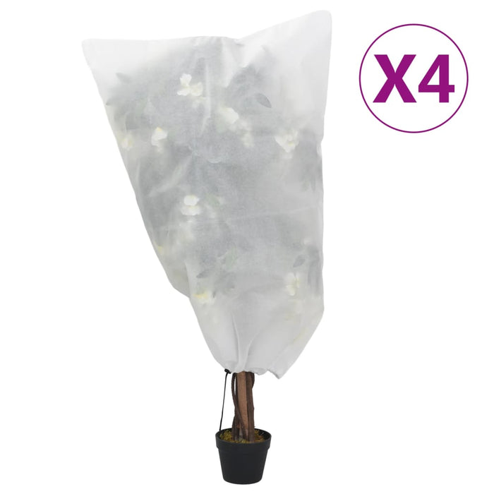 Huse de fleece pentru plante cu șnur 4 buc 70 g/m² 0,8x1 m - WALTI WALTI