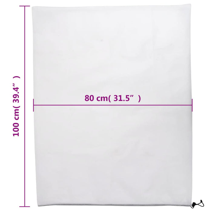 Huse de fleece pentru plante cu șnur 4 buc 70 g/m² 0,8x1 m - WALTI WALTI