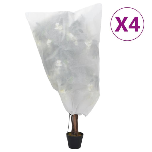 Huse de fleece pentru plante cu șnur 4 buc 70 g/m² 0,8x1,2 m - WALTI WALTI