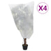 Huse de fleece pentru plante cu șnur 4 buc 70 g/m² 0,8x1,2 m - WALTI WALTI