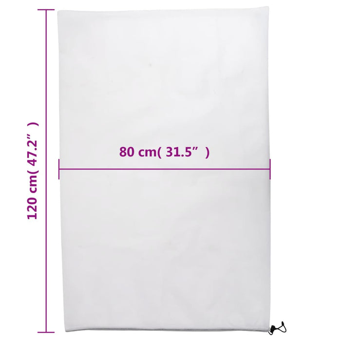 Huse de fleece pentru plante cu șnur 4 buc 70 g/m² 0,8x1,2 m - WALTI WALTI