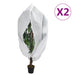 Protecție de fleece plante cu fermoar, 2 buc, 70 g/m², 1x1,55 m - WALTI WALTI