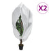 Protecție de fleece plante cu fermoar 2 buc 70 g/m² 1,55x1,55 m - WALTI WALTI