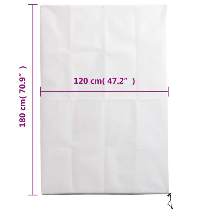 Protecție de fleece plante cu fermoar 2 buc 70 g/m² 1,2x1,8 m - WALTI WALTI