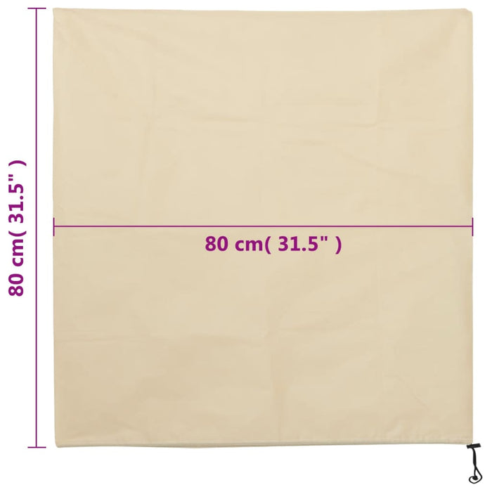 Huse de fleece pentru plante cu șnur 4 buc 70 g/m² 0,8x0,8 m WALTI