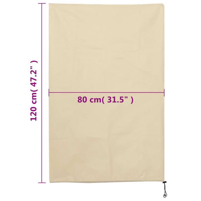 Huse de fleece pentru plante cu șnur 4 buc 70 g/m² 0,8x1,2 m - WALTI WALTI