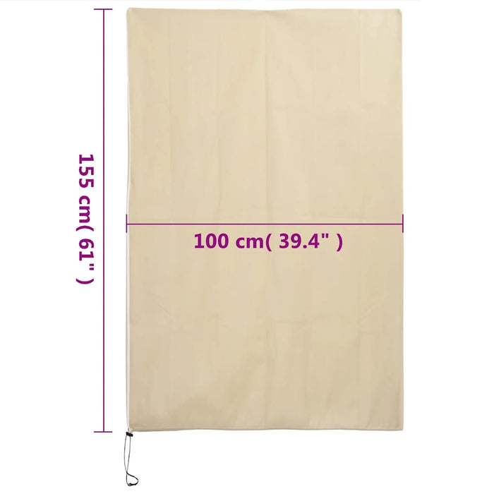 Protecție de fleece plante cu fermoar, 2 buc, 70 g/m², 1x1,55 m - WALTI WALTI