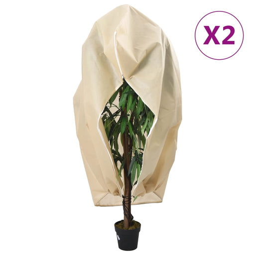 Protecție de fleece plante cu fermoar 2 buc 70 g/m² 1,55x1,55 m - WALTI WALTI