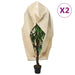 Protecție de fleece plante cu fermoar 2 buc 70 g/m² 1,55x1,55 m - WALTI WALTI