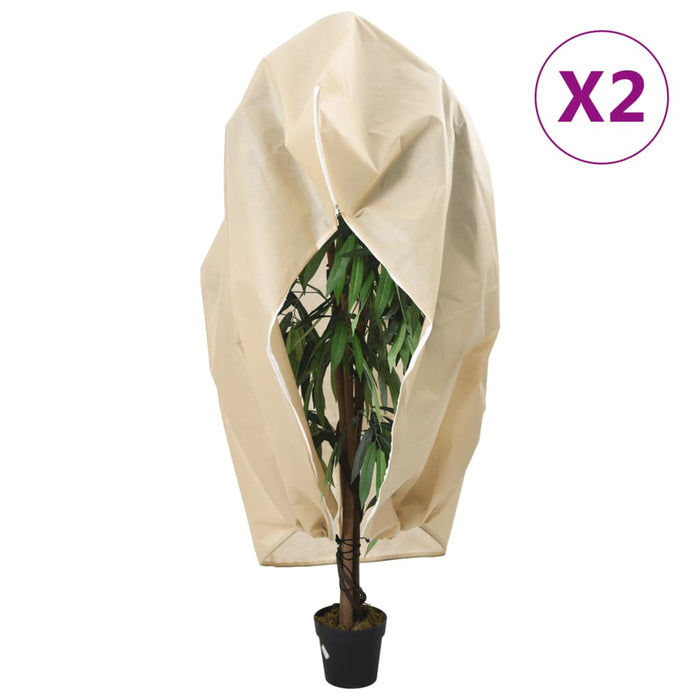 Protecție de fleece plante cu fermoar 2 buc 70 g/m² 1,2x1,8 m - WALTI WALTI