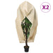 Protecție de fleece plante cu fermoar 2 buc 70 g/m² 1,2x1,8 m - WALTI WALTI