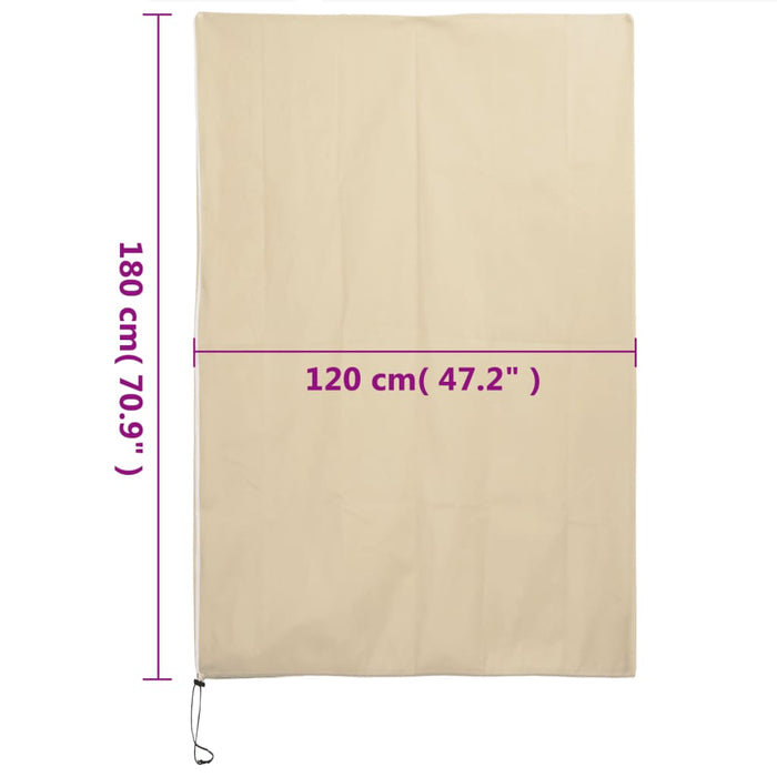 Protecție de fleece plante cu fermoar 2 buc 70 g/m² 1,2x1,8 m - WALTI WALTI