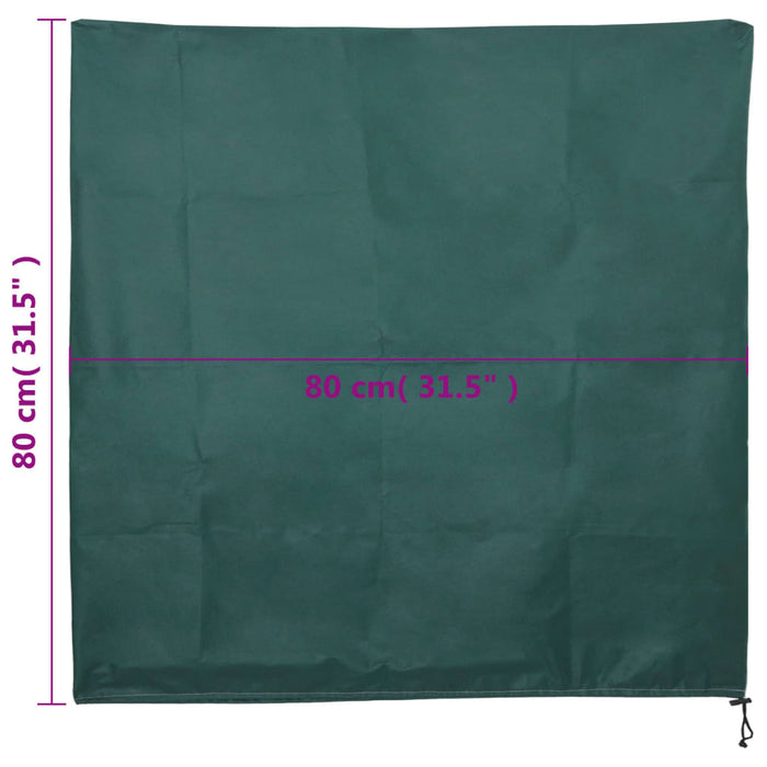 Huse de fleece pentru plante cu șnur 4 buc 70 g/m² 0,8x0,8 m - WALTI WALTI