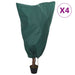 Huse de fleece pentru plante cu șnur 4 buc 70 g/m² 0,8x1 m - WALTI WALTI