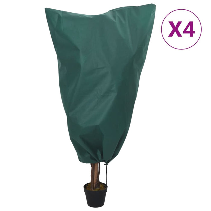 Huse de fleece pentru plante cu șnur 4 buc 70 g/m² 0,8x1,2 m - WALTI WALTI