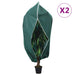 Protecție de fleece plante cu fermoar, 2 buc, 70 g/m², 1x1,55 m - WALTI WALTI