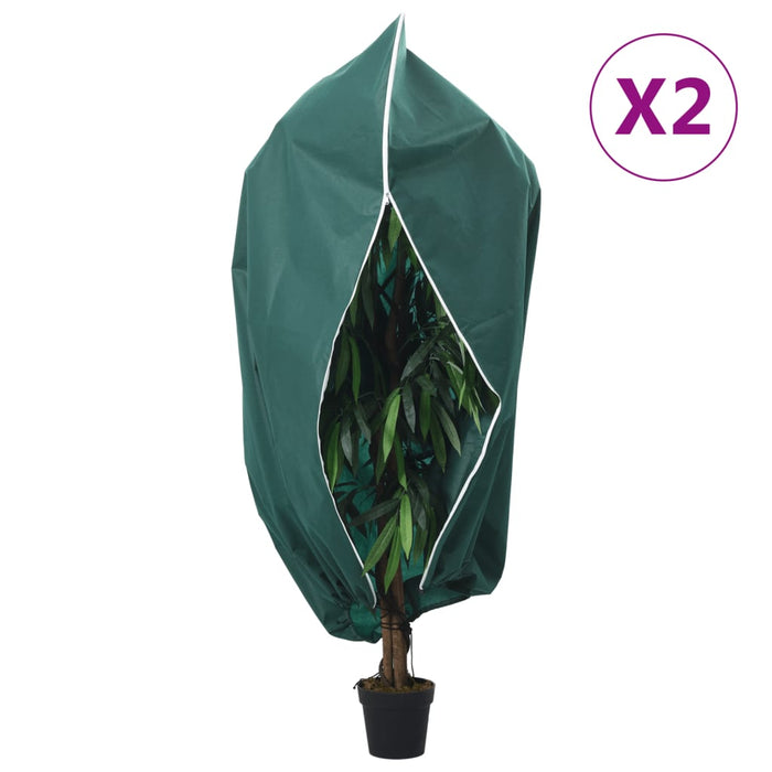 Protecție de fleece plante cu fermoar 2 buc 70 g/m² 1,55x1,55 m - WALTI WALTI