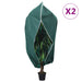 Protecție de fleece plante cu fermoar 2 buc 70 g/m² 1,55x1,55 m - WALTI WALTI
