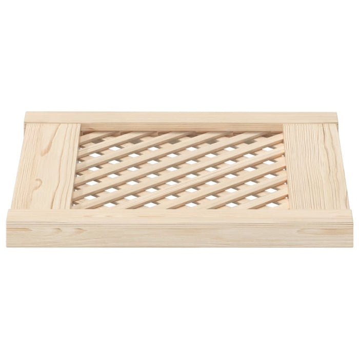 Uși de dulap cu zăbrele 2 buc. 39,5x39,5 cm lemn masiv de pin - WALTI WALTI