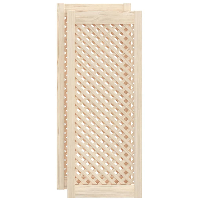 Uși de dulap cu zăbrele 2 buc. 39,5x99 cm, lemn masiv de pin - WALTI WALTI