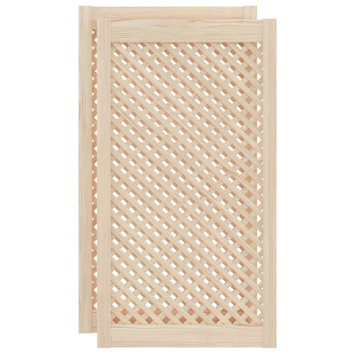 Uși de dulap cu zăbrele 2 buc. 49,5x99 cm, lemn masiv de pin - WALTI WALTI