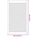 Uși dulap design zăbrele 2 buc. 59,5x99 cm, lemn masiv de pin - WALTI WALTI