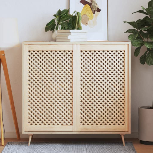 Uși dulap design zăbrele 2 buc. 59,5x99 cm, lemn masiv de pin - WALTI WALTI