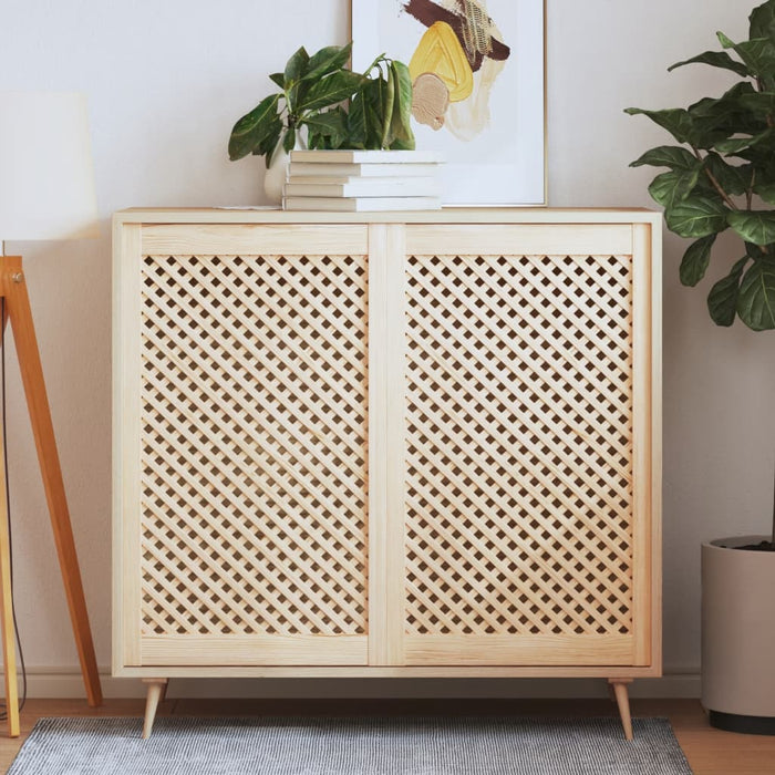 Uși dulap design zăbrele 2 buc. 59,5x99 cm, lemn masiv de pin - WALTI WALTI