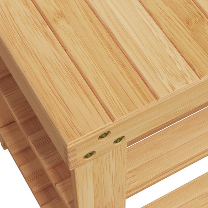 Suport de pantofi cu 3 niveluri, 70x27,5x45 cm, bambus - WALTI WALTI