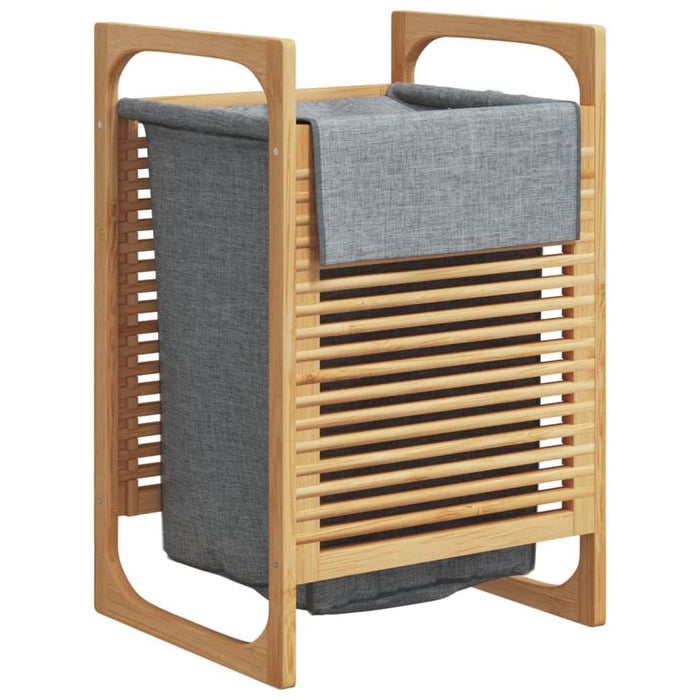Coș de rufe cu sac gri 32x30x36,5 cm, bambus - WALTI WALTI
