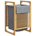 Coș de rufe cu sac gri 32x30x36,5 cm, bambus - WALTI WALTI