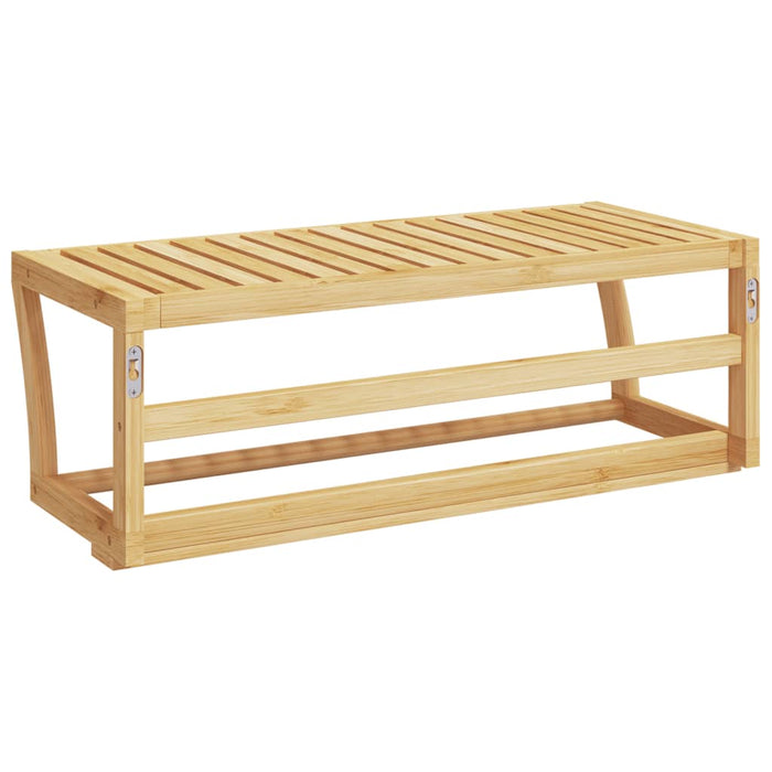 Raft de prosoape pentru perete, 60x25x20 cm, bambus WALTI