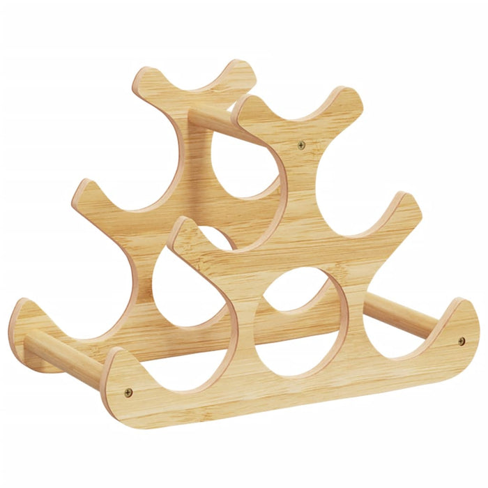 Raft de vin, pentru 6 sticle, 35x18x25,5 cm, bambus - WALTI WALTI