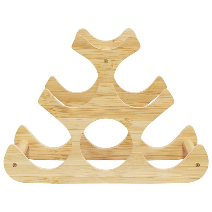 Raft de vin, pentru 6 sticle, 35x18x25,5 cm, bambus - WALTI WALTI