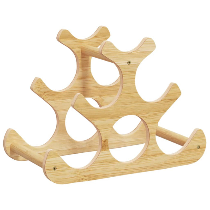 Raft de vin, pentru 6 sticle, 35x18x25,5 cm, bambus - WALTI WALTI