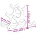 Raft de vin, pentru 6 sticle, 35x18x25,5 cm, bambus - WALTI WALTI