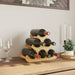 Raft de vin, pentru 6 sticle, 35x18x25,5 cm, bambus - WALTI WALTI