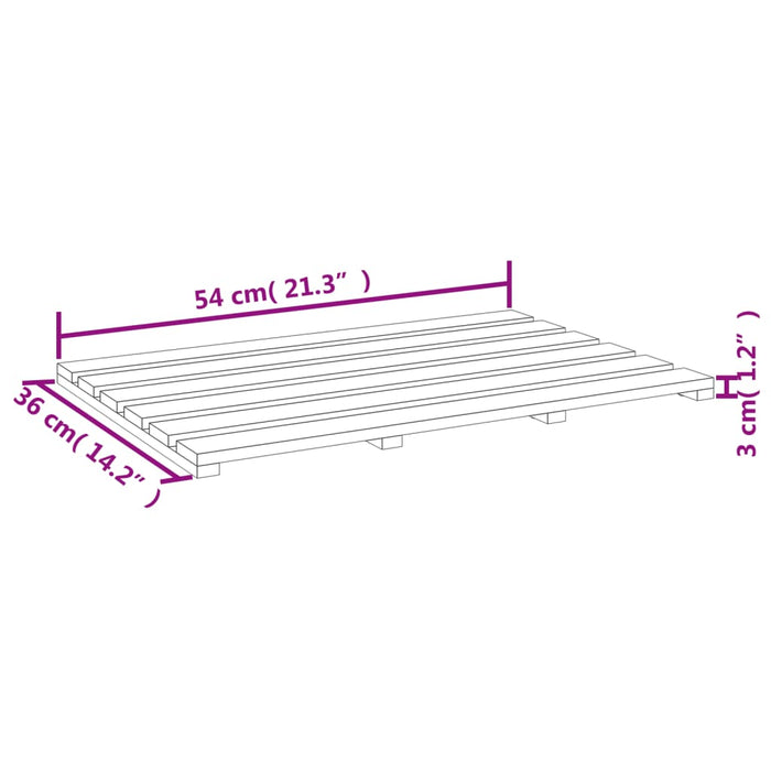 Covoraș de baie din bambus, 54x36 cm - WALTI WALTI
