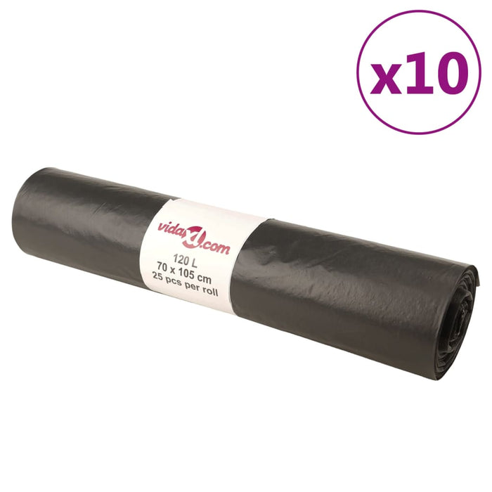 Saci de gunoi 250 buc. negru 120 L - WALTI WALTI
