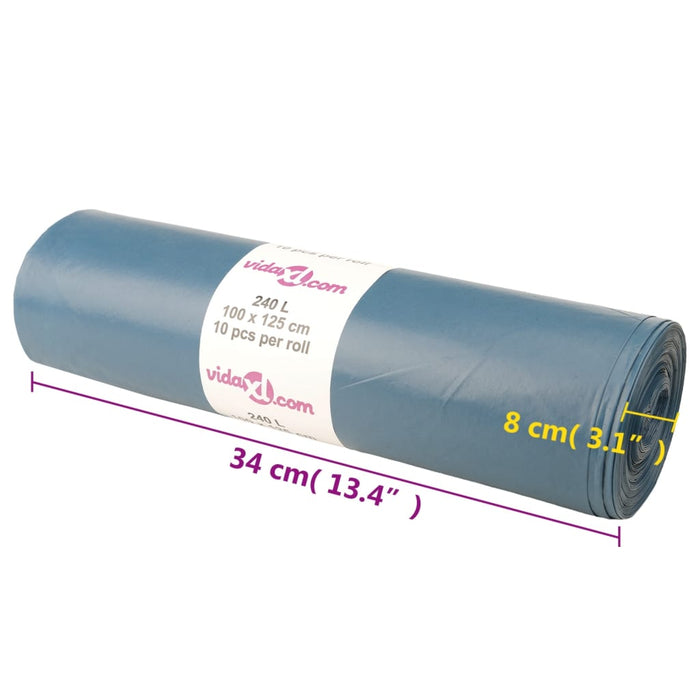 Saci de gunoi 100 buc. albastru 240 L - WALTI WALTI