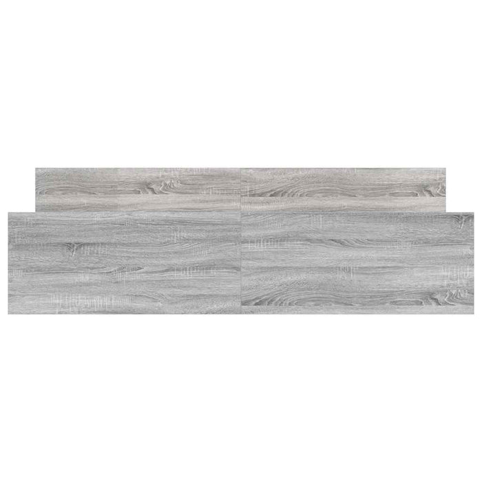 Cadru de pat cu tăblie la cap/picioare, gri sonoma, 200x200 cm - WALTI WALTI