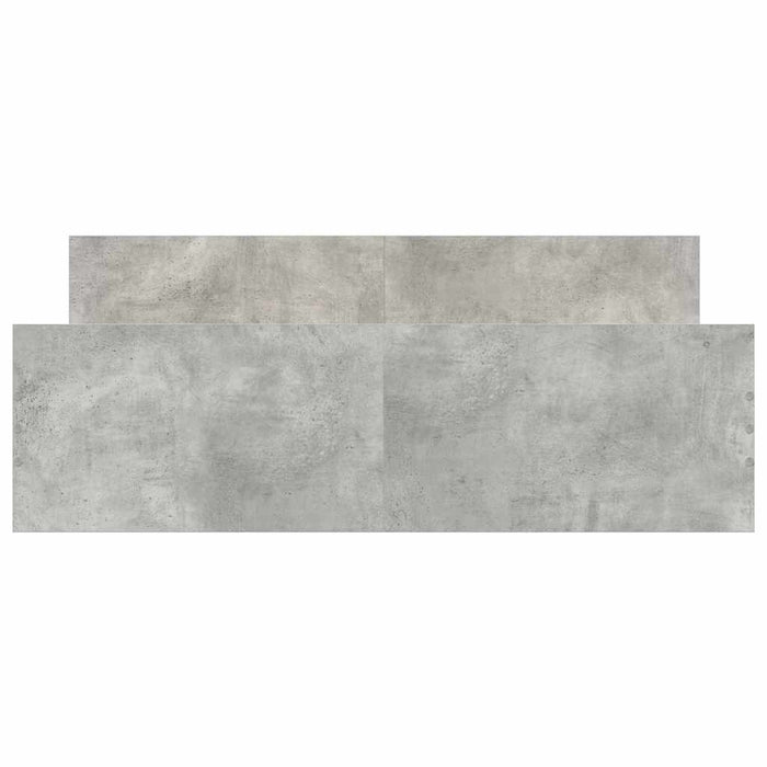 Cadru de pat cu tăblie la cap/picioare, gri beton, 120x200 cm - WALTI WALTI