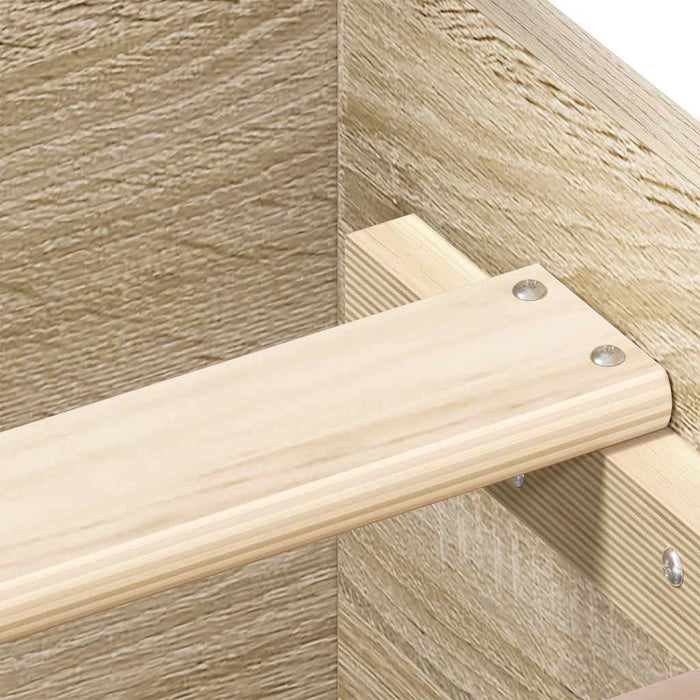 Cadru pat cu tăblie la cap/picioare, stejar sonoma, 140x200 cm - WALTI WALTI