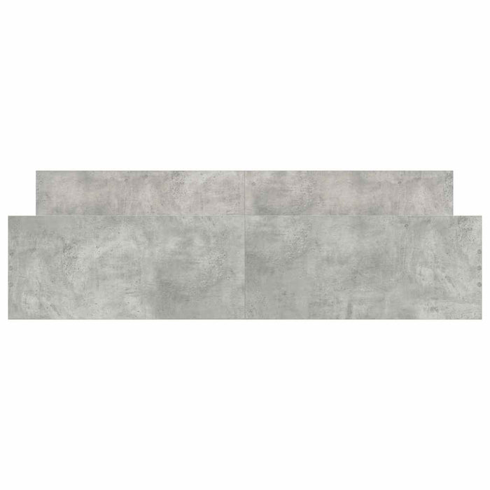 Cadru de pat cu tăblie la cap/picioare, gri beton, 160x200 cm - WALTI WALTI
