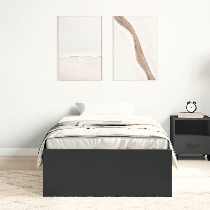 Cadru pat, negru, 90x200 cm - WALTI WALTI