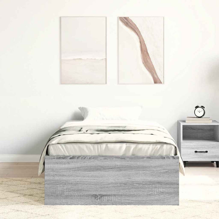 Cadru pat, sonoma gri, 90 x 200 cm - WALTI WALTI