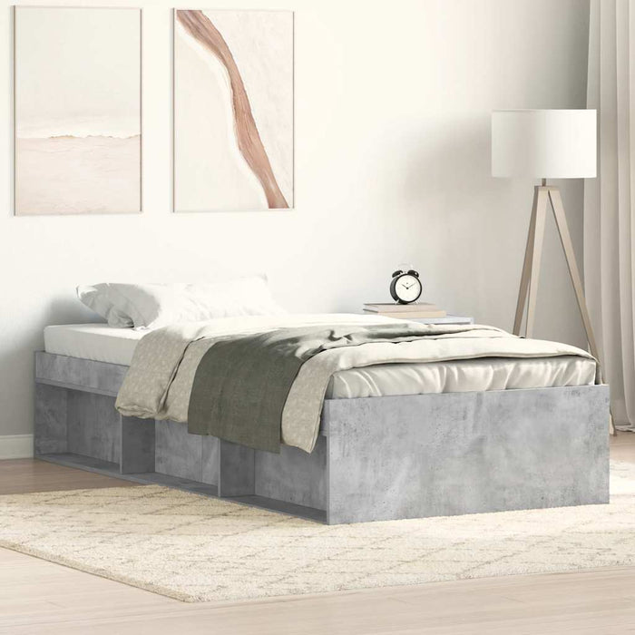 Cadru de pat, gri beton, 100x200 cm - WALTI WALTI